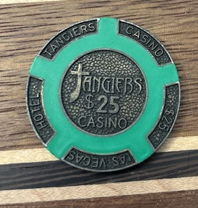 Tangiers Hotel And Casino Las Vegas $10 Casino Poker Chip, Brass - Picture 1 of 2