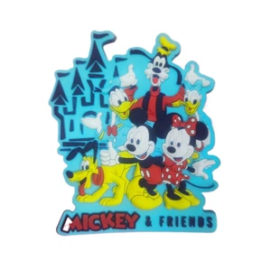Disney Vintage Rubber Fridge Magnet Mickey Mouse & Friends - Picture 1 of 1