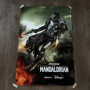 Disney STAR WARS The Mandalorian Poster / Double Sided / 40x27” - Picture 1 of 17