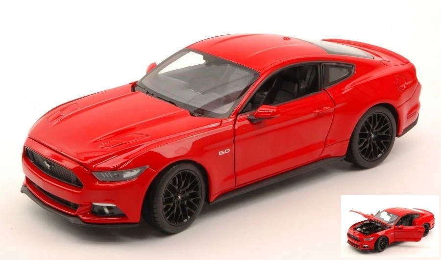 Welly WE24062R FORD MUSTANG GT 2015 RED 1:24 Modellino - Immagine 1 di 1