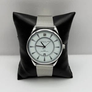 Christian Lars Diamond Watch Boxed 42mm Unisex Date Dial Steel Boxed 7 Inches - Picture 1 of 19