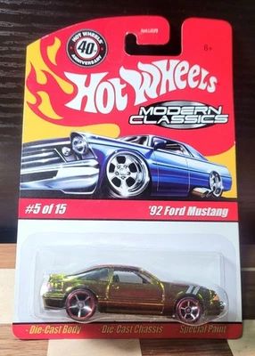 Hot Wheels 1992 '92 Ford Mustang Foxbody 5.0 Hatchback ANTIFREEZE GREEN #5/15 - Image 1 of 4