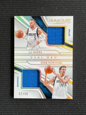 Camiseta Jason Kidd Dirk Nowitzki 2024-25 impecable doble/99 #IDM-JJD Foto 1 de 2