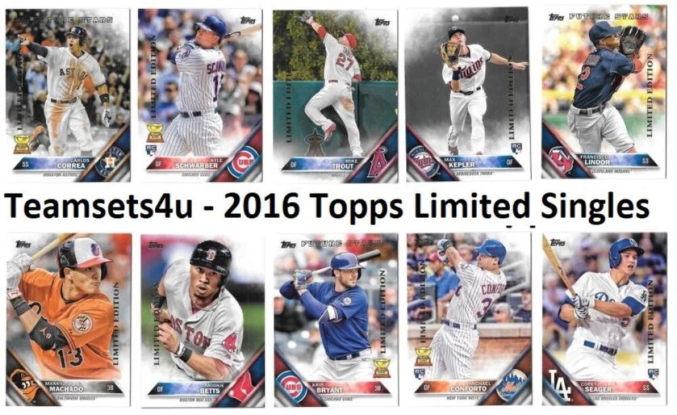 2016 Topps Edición Limitada Tiffany Parallel 251-500 * Set Break * Elige tu tarjeta Foto 1 de 1