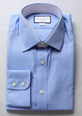 Charles Tyrwhitt Men's Slim Royal Oxford Dress Shirt NN7 16/34 Ocean Blue NWT - Image 1 of 4