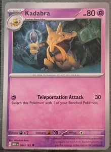 Kadabra | 080/165 | Non Holo | Scarlet & Violet 151 | ERROR MISCUT | NM - Picture 1 of 5