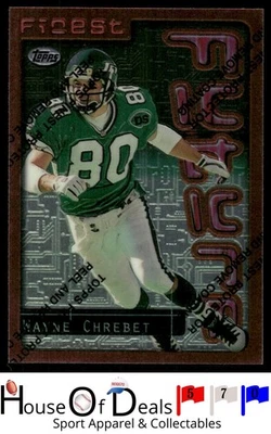 1996 Finest #76 Wayne Chrebet New York Jets Football card - Image 1 of 2