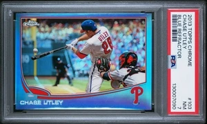 PSA 7 2013 TOPPS CHROME 103 CHASE UTLEY BLUE REFRACTOR - Picture 1 of 2