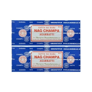 Satya Sai Baba Nag Champa Agarbatti Pack of 2 Incense Sticks Boxes 250gms Eac... - Picture 1 of 6