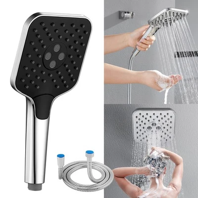 Duschkopf Handbrause Wassersparende Duschbrause mit Schlauch Sparduschkopf - Bild 1 von 4