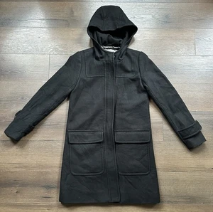J Crew Wolle Kaschmir Mantel von Nello Gori schwarz Damen Größe 00 XXS - Bild 1 von 7