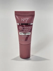 No7 Restore & Renew Face & Neck Multi Action Serum  0.16 Oz - Picture 1 of 3