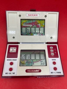 Vintage Nintendo Blackjack Handheld Video Game BJ60 Multi-Screen 1985 Black Jack - Picture 1 of 7