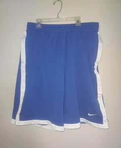Nike Pantaloncini Basket Uomo XL Maglia Lunga Allenamento Elastico Vita Blu - Foto 1 di 4