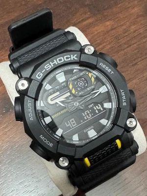 Casio G-Shock GA-900-1A Military Sports Watch. Black And Yellow - image 1 of 4