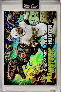 2024 WC Dino-Might PRE HISTÓRICO Travis Hunter PRC 5/10 Tie Dye Derrame de Aceite de Lava - Imagen 1 de 3