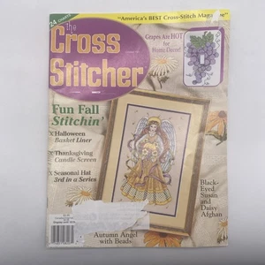 The Cross Stitcher Magazine October 1997 Autumn Angel Halloween Grapes - Picture 1 of 4