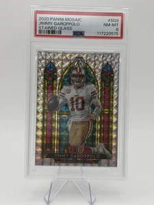 2020 Panini Mosaic - Stained Glass Jimmy Garoppolo #SG9 PSA 8 new slab - Bild 1 von 2