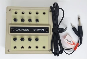 Califone 1218AV-PY 8-Position Mono Jackbox 1/4“ & 3.5mm Plugs - Picture 1 of 3