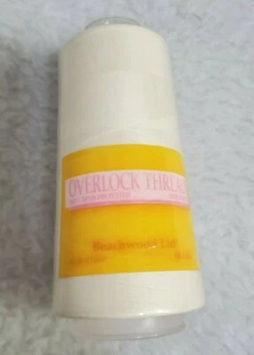 Beachwood Ltd NEW Overlock Thread Natural 100% Spun Polyester 3000 Yards - Image 1 of 4