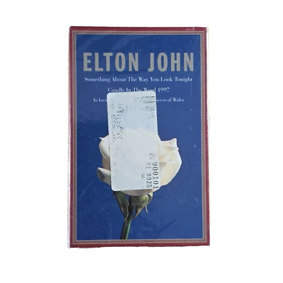 ELTON JOHN **SEALED** Something About The Way You Look Tonight / Cassette Single - Image 1 of 2