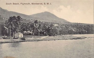 Montserrat - PLYMOUTH - South Beach - Publ. Jas. J. Wall & Co. - Picture 1 of 2