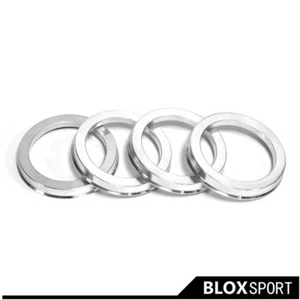 57.1 to 66.5 Silver Wheel Hub Ring 4pcs a Set for Audi A3 A5 RS5 Coupe AWD A6 S6 - Picture 1 of 12