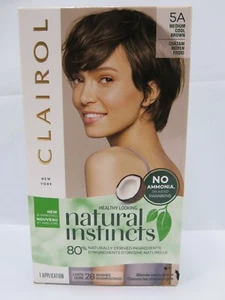 Clairol Natural Instincts Hair Color Medium Cool Brown 5A (NEW ~ Sealed) - Picture 1 of 12