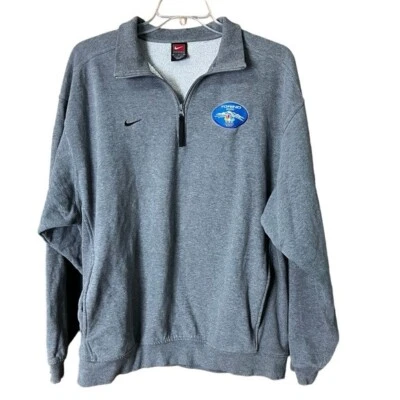 Torino 2006 Juegos Olímpicos Nike Cuarto Cremallera Polar Pesado Pullover Sudadera Grande Foto 1 de 4