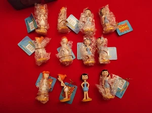 THE FLINSTONES PABEN FIGURE IN RESINA WILBA E BETTY RUBBLE 12 PEZZI BOMBONIERA - Imagen 1 de 12