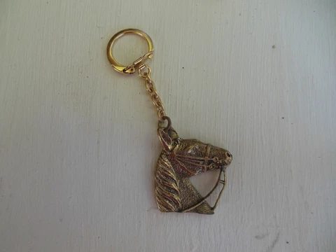 Vintage NOS Hazel Park Michigans #1 Track Metal Gold Keychain Souvenir Cover