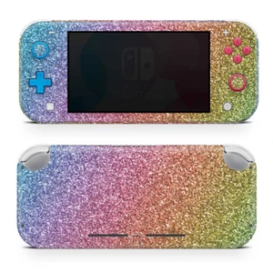Rainbow Ombre Skin Sticker to Cover Nintendo Switch Lite Made in Australia - Picture 1 of 1