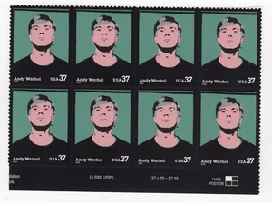 Scott #3652 Andy Warhol Block of 8 Stamps - MNH - Picture 1 of 1