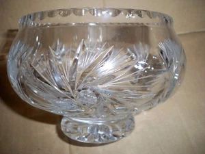 Plätzchenschale Glasschale mit Kristallschliff Bonboniere - Bild 1 von 3