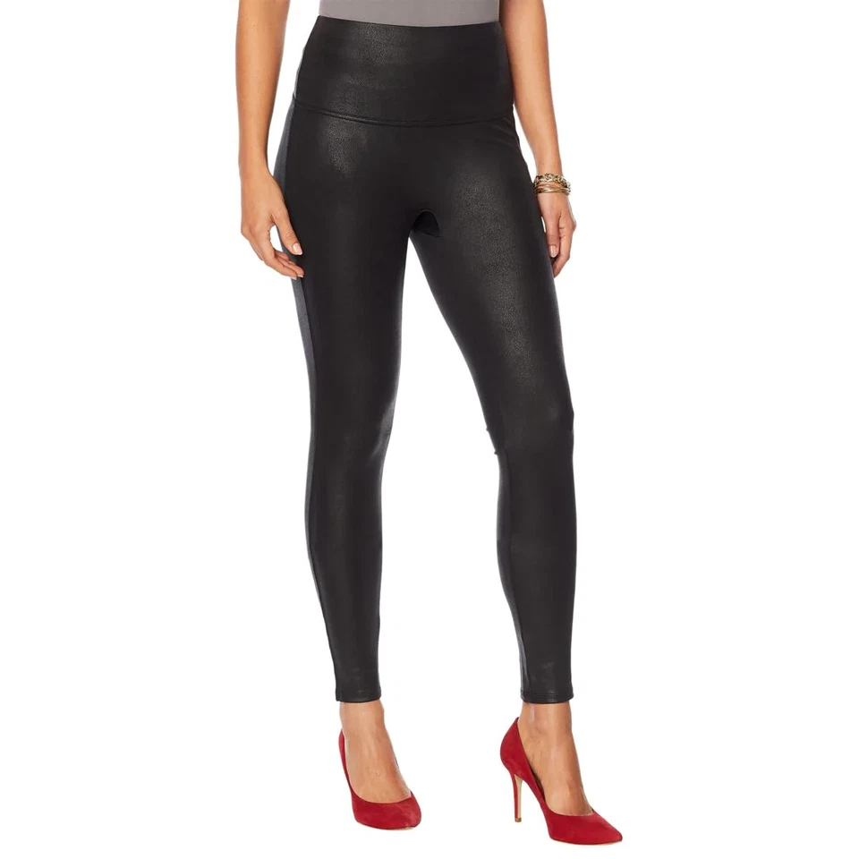 DG2 by Diane Gilman Slim and Sleek Coated Knit Legging 678576-R - Image 1 of 1