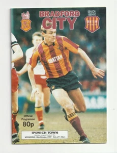 Bradford City v Ipswich Town 1989/90 Division 2 - Picture 1 of 1