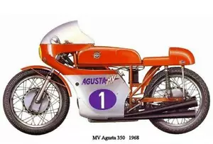 1968 MV Augusta 350 - Promotional Advertising Magnet - Picture 1 of 2