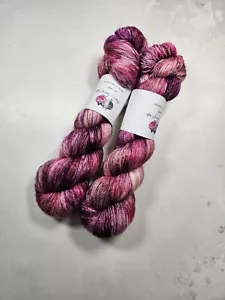 Hand Gefärbt Bfl Seide Garn ,Spitze Gewicht,100g,Momentum - Bild 1 von 6