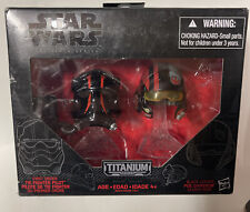 Star Wars Titanium Black Series Tie Fighter Pilot Poe Dameron Helmets  04 II