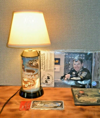 Ryan Newman Lot#9 3 Way Table Lamp, Mouse Pad, photo, Bicycle Plate Cover
