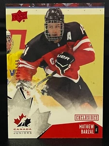 2015 Upper Deck Team Canada Juniors - 80 Mathew Barzal - Exclusives /199 - Foto 1 di 2