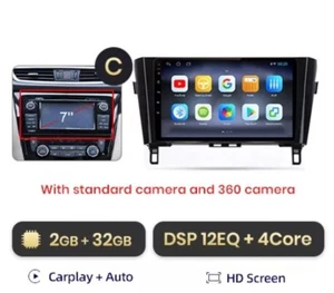 RADIO 2 DIN ANDROID PER NISSAN QASHQAI J11 X-TRAIL USB BLUETOOTH 360 CAM CARPLAY - Imagen 1 de 5