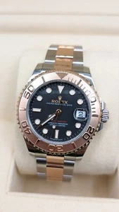 Rolex Yacht-Master 268621 Rose Gold & Stainless 37MM Watch - Complete - NEW - Picture 1 of 9