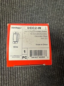 WattStopper DCC2-W Low Voltage Momentary Switch 24Volt AC/DC 50mA - Picture 1 of 4