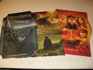 Lote de calendario arrancado de la trilogía de películas de El Señor de los Anillos 2003,2004,2006 - Imagen 1 de 7