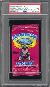 1986 Garbage Pail Kids Series 1 UK Pack Anna Banana Back PSA 7 - Picture 1 of 2