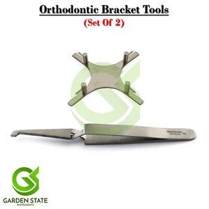 Dental Positioning Gauge Ortho Bracket Placement Bonding Reverse Action Tweezers - Picture 1 of 3