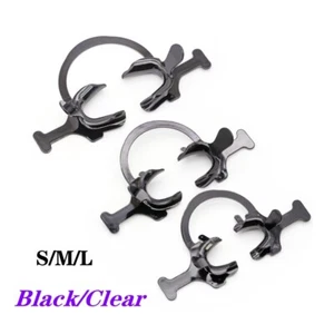 Dental Intraoral Cheek Lip Retractor Mouth Opener C-Shape with extention Black - Picture 1 of 20