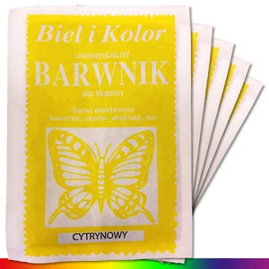 5 x 10 g Textilfarbe Zitronengelb Stofffarbe Batikfarbe Stoff Färben Nachfärben - Bild 1 von 1