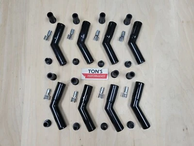 High Performance Ceramic Spark Plug Boot Kit 135 / 45-Deg Angled Black Pack of 8 - Image 1 of 3